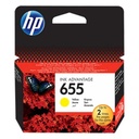 HP 655 Yellow Original Ink Advantage Cartridge